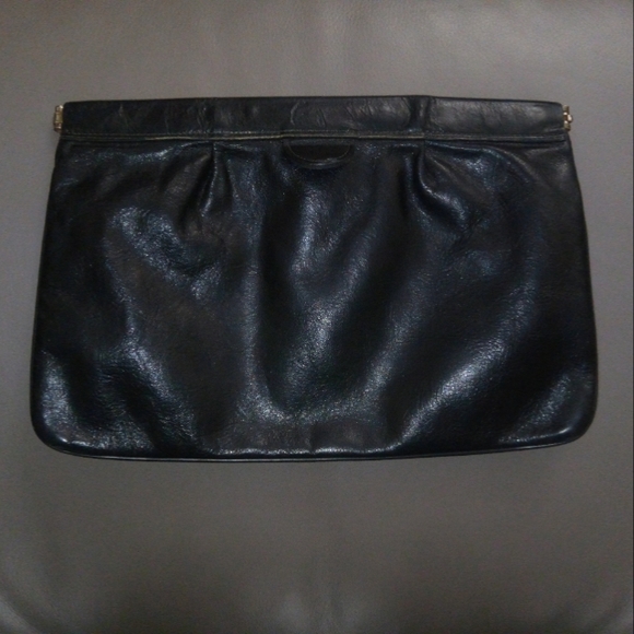 Vintage Philippe Black Leather Clutch - Picture 7 of 7